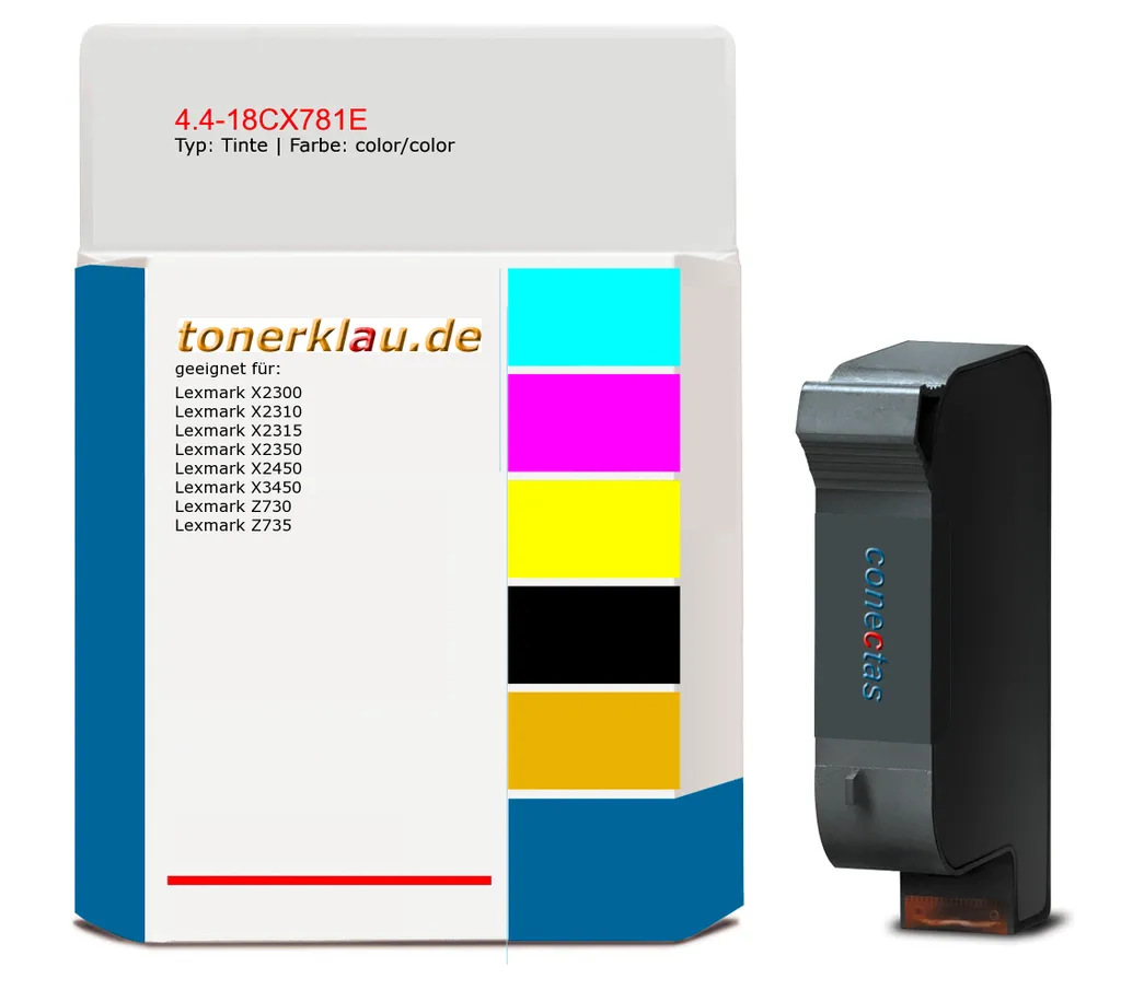 color Tinte 4.4-18CX781E kompatibel mit Lexmark 18CX781E [ 1 ]